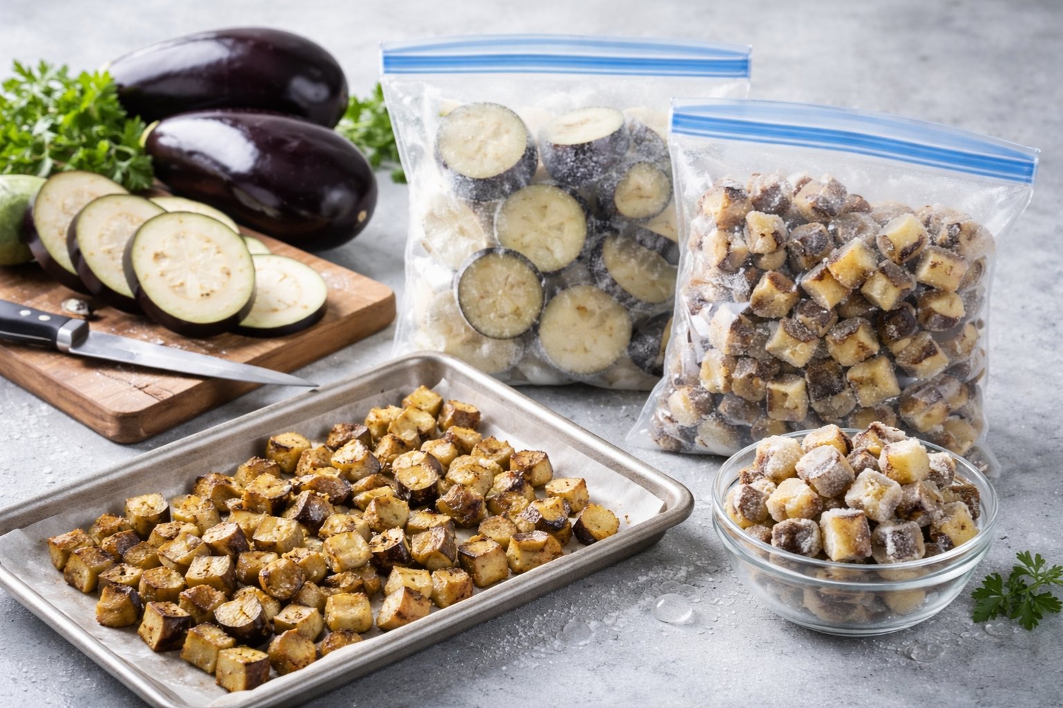 Comment congeler des aubergines crues ou cuites