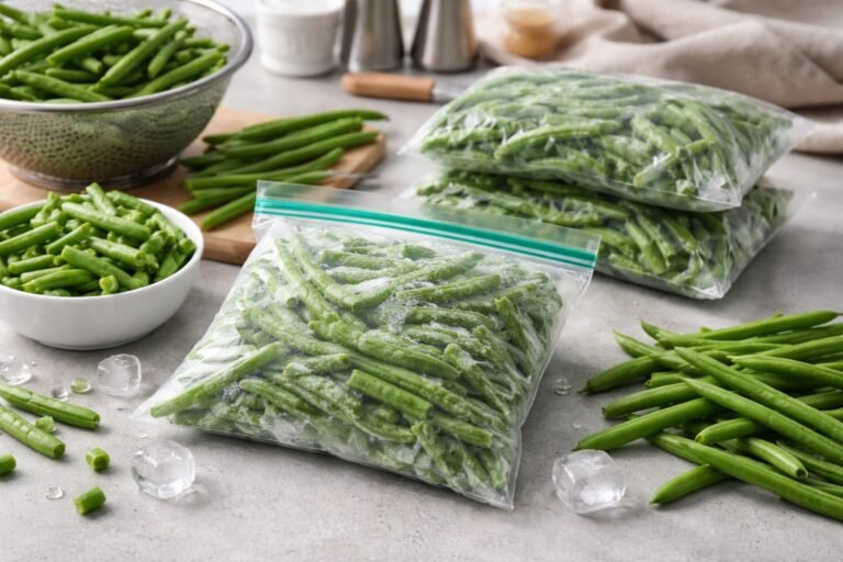 Comment congeler des haricots verts frais