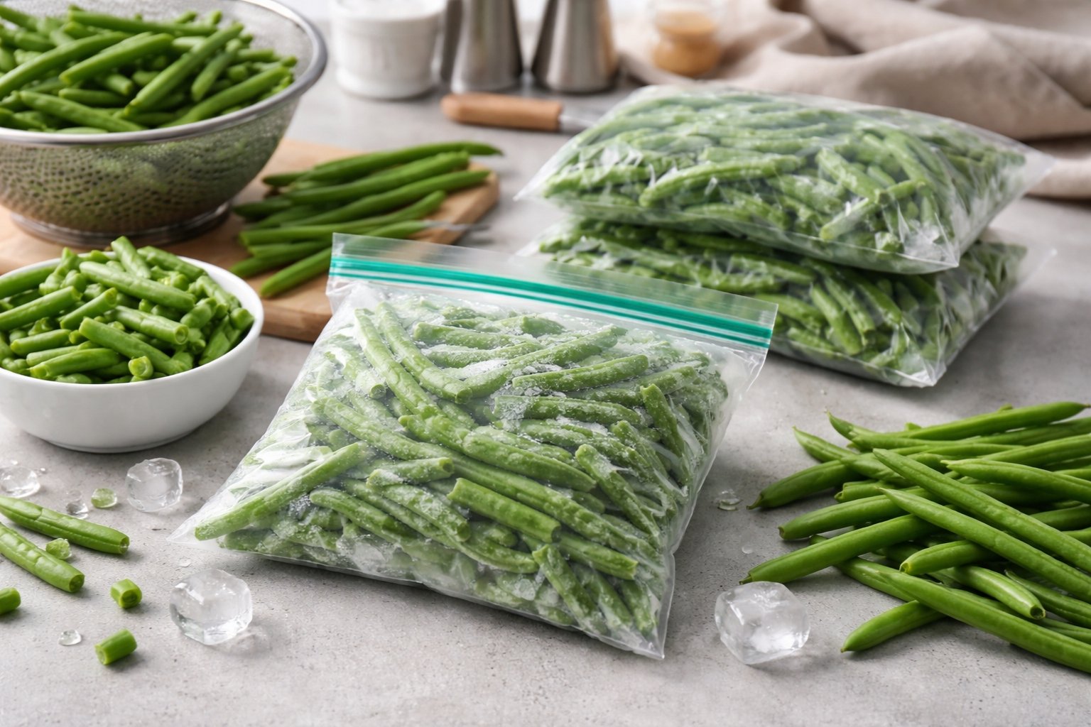 Comment congeler des haricots verts frais