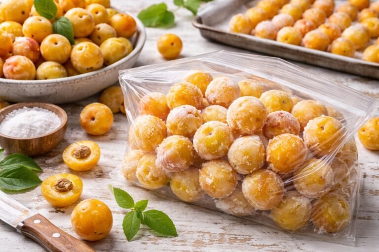 Comment congeler des mirabelles fraîches