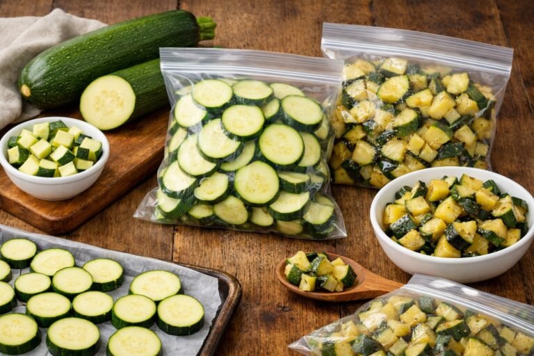 Comment congeler les courgettes fraîches