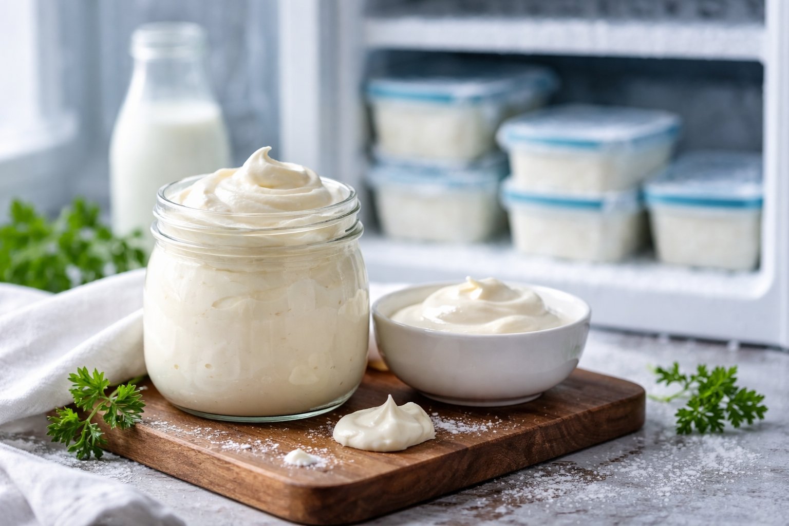 Peut-on congeler de la crème fraîche