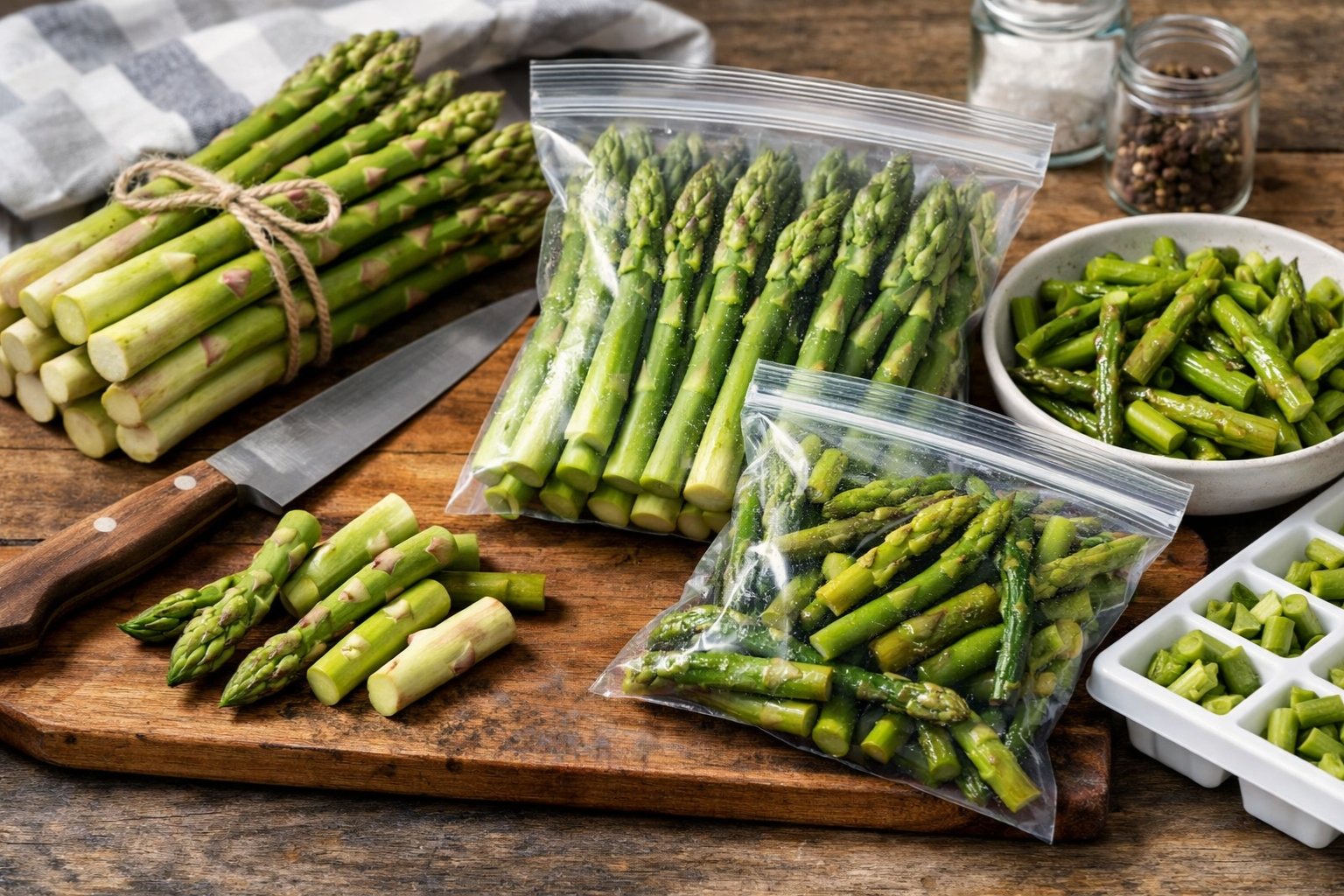 Peut-on congeler des asperges crues ou cuites