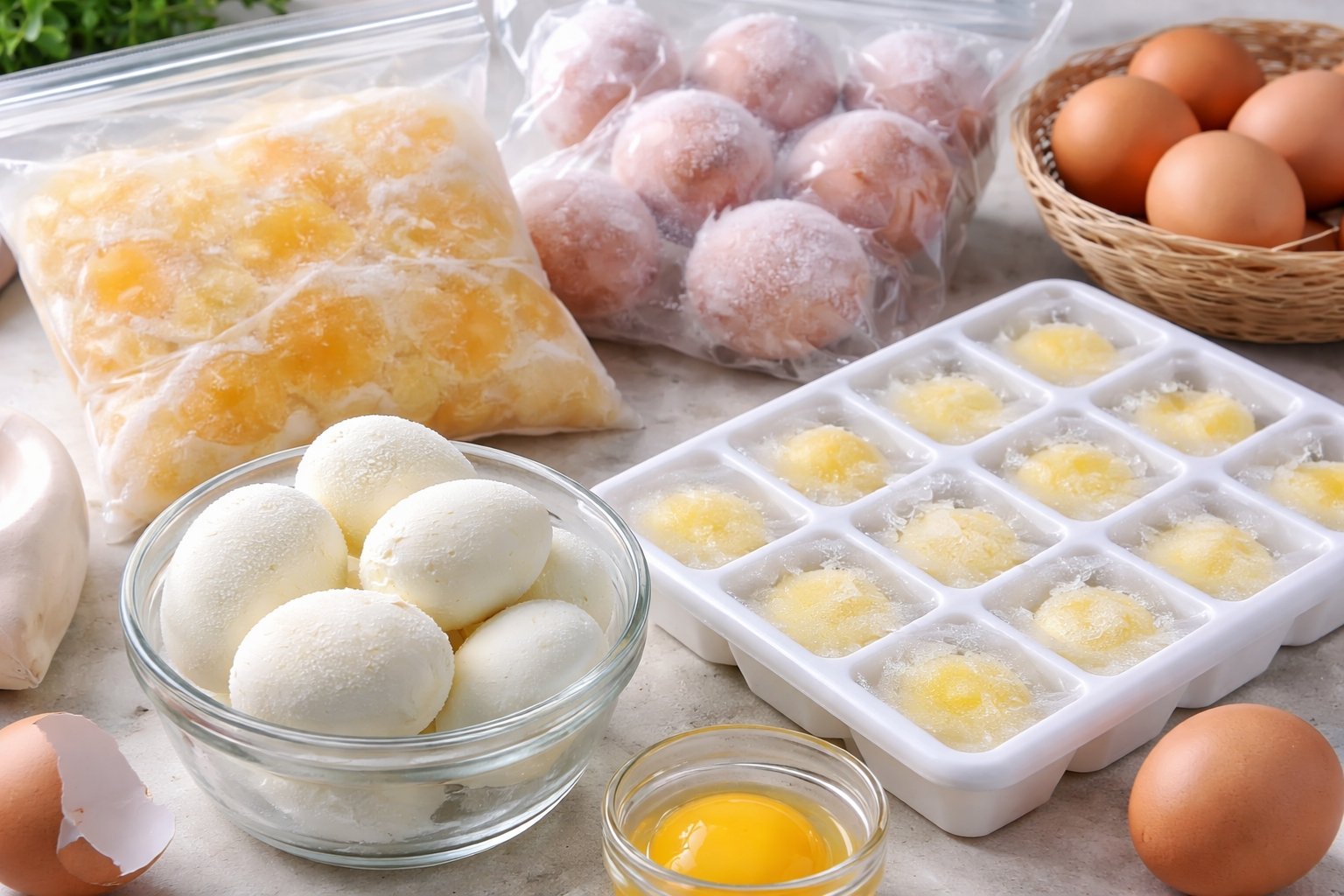 Peut on congeler des œufs : crus, cuits, blancs ou jaunes ?