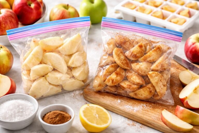 Peut on congeler des pommes crues ou cuites