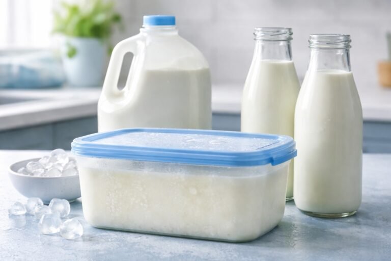 Peut-on congeler du lait