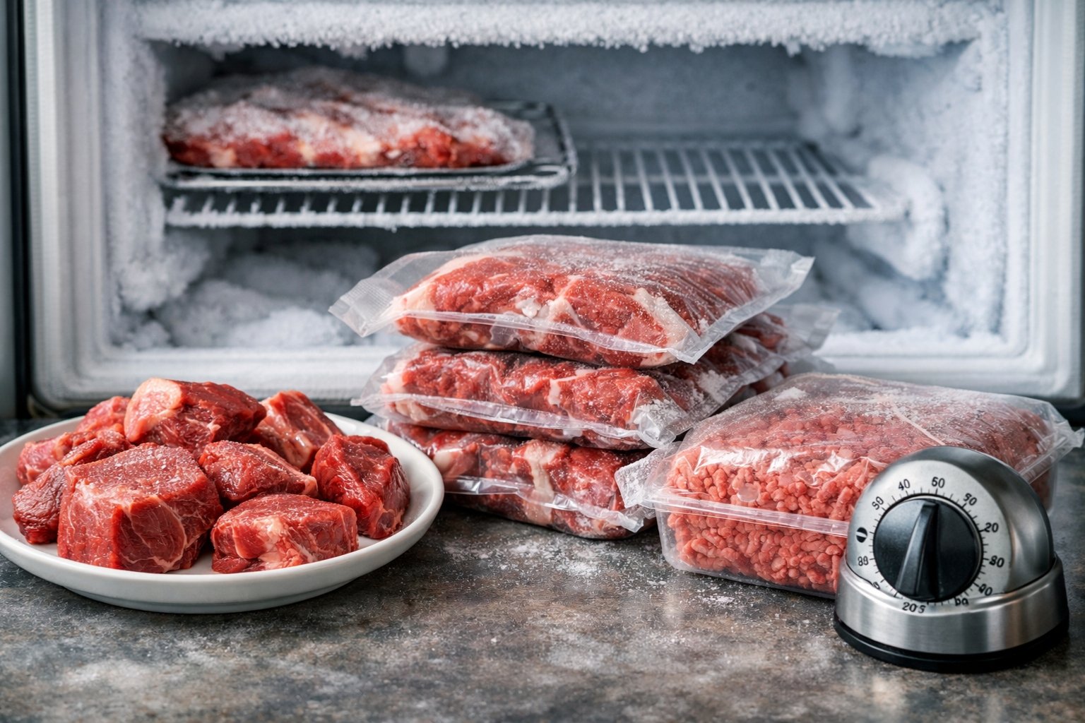 Combien de temps pour congeler de la viande fraîche