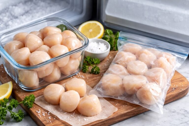 Comment congeler des noix de Saint-Jacques