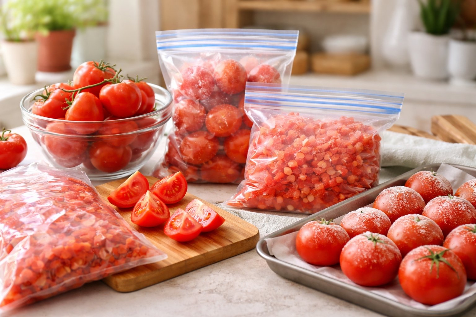 Comment congeler les tomates