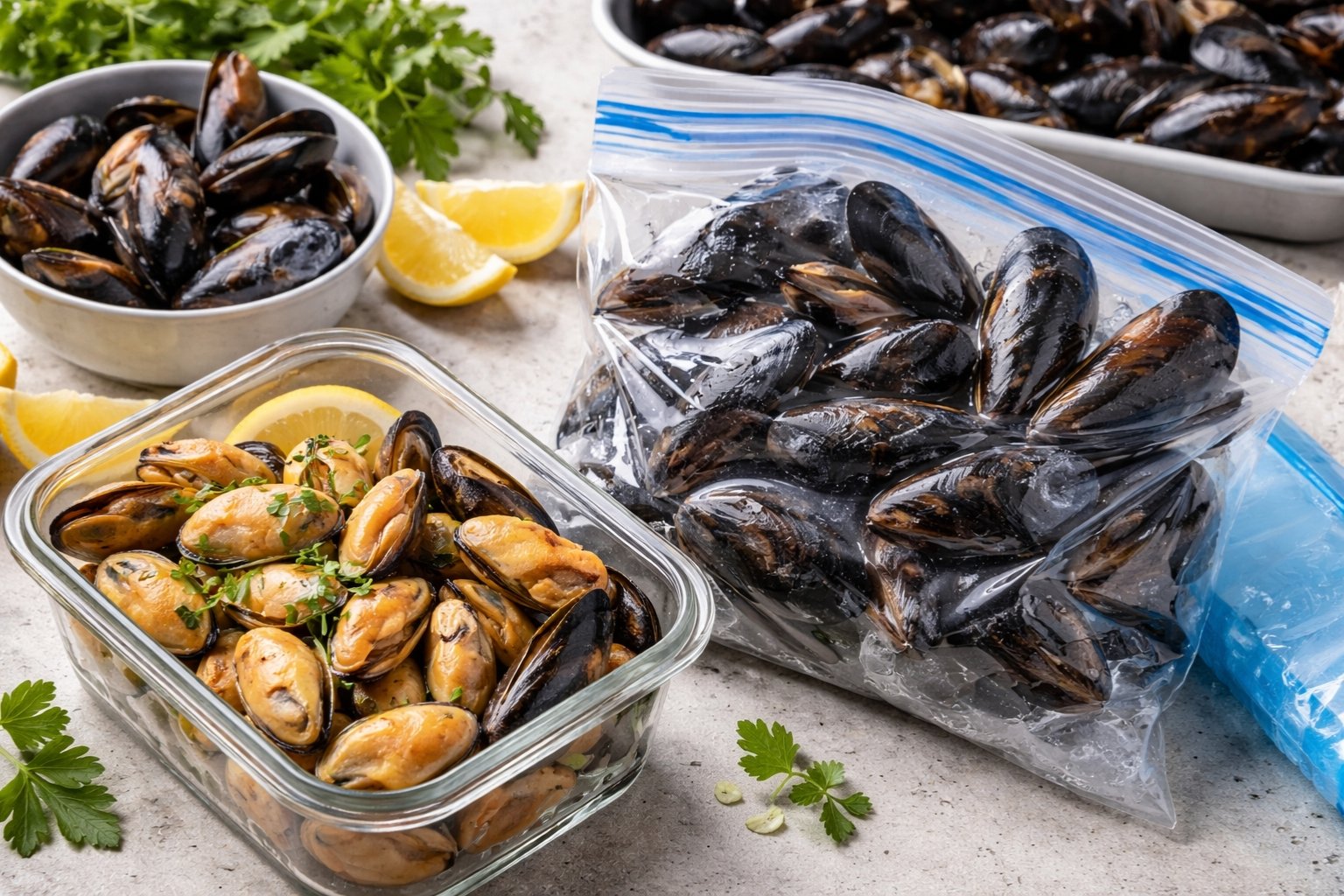 Peut on congeler des moules fraiches crues ou cuites