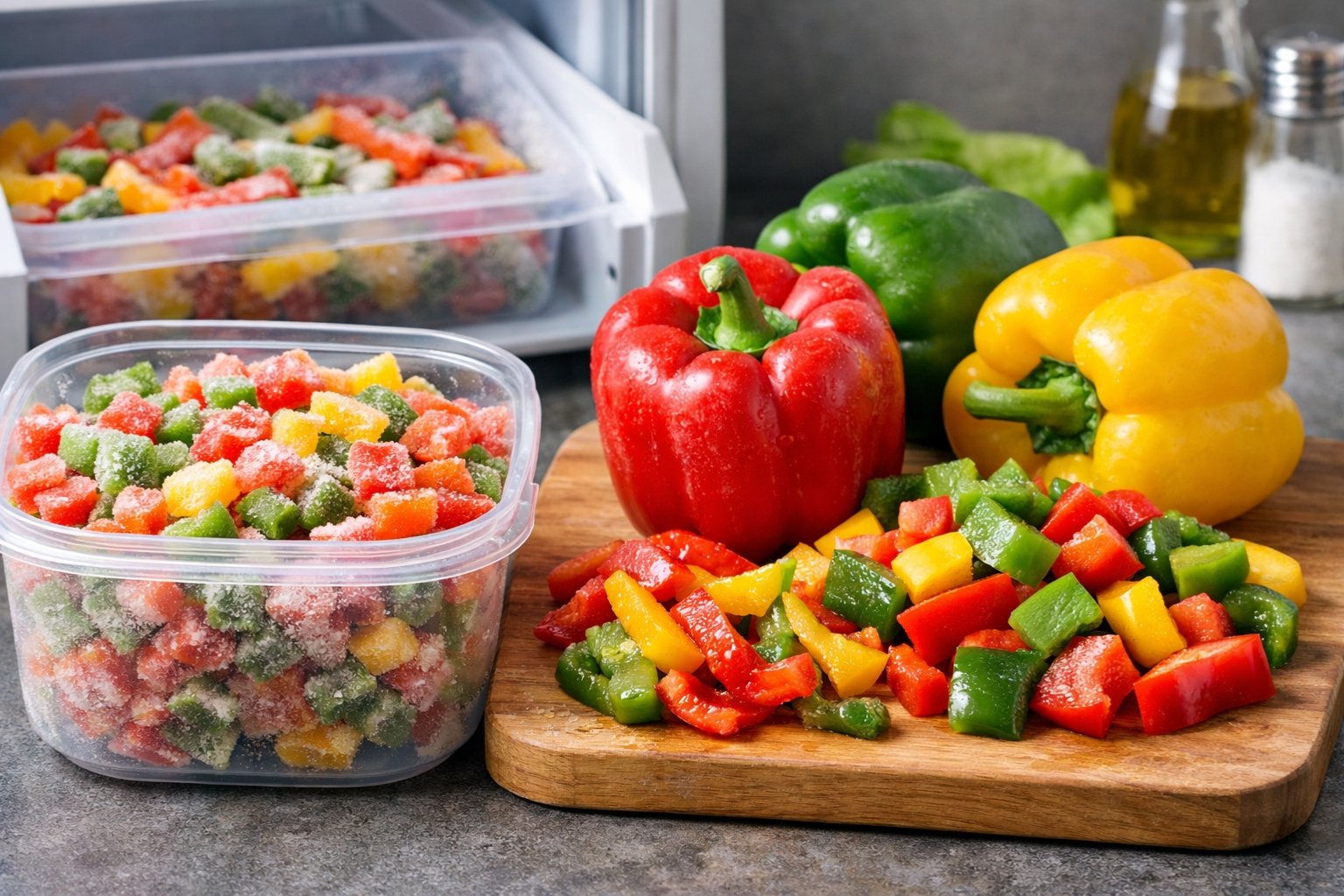 Peut-on congeler des poivrons crus ou cuits